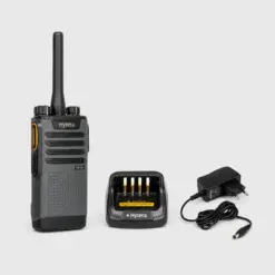 HT Hytera dengan charger dan power supply untuk layanan sewa HT Rakomindo