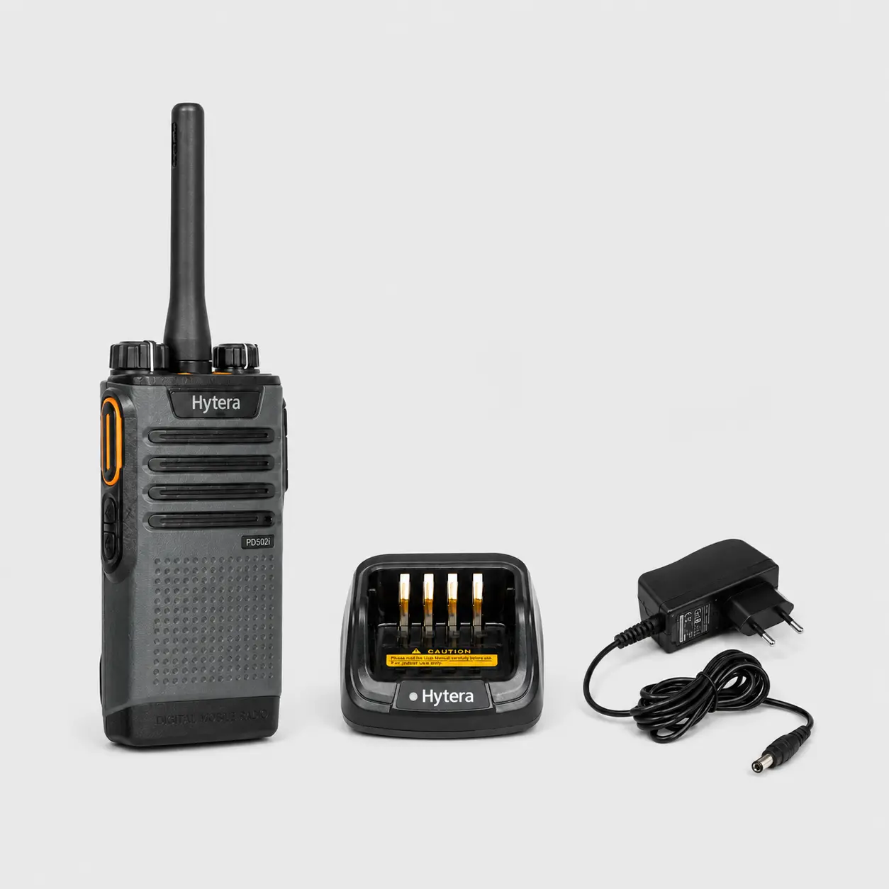 HT Hytera dengan charger dan power supply untuk layanan sewa HT Rakomindo