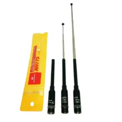 Three precision screwdrivers with black rubber grips and varying-length metal shafts, shown alongside a yellow packaging sleeve.