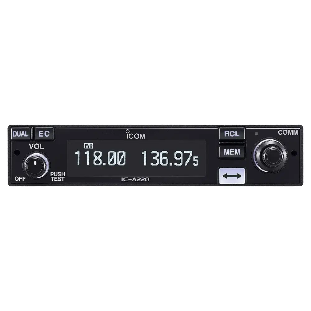 Icom IC-A220 | Kontraktor Radio Komunikasi Icom IC-A220 VHF Ground To Air Transceiver