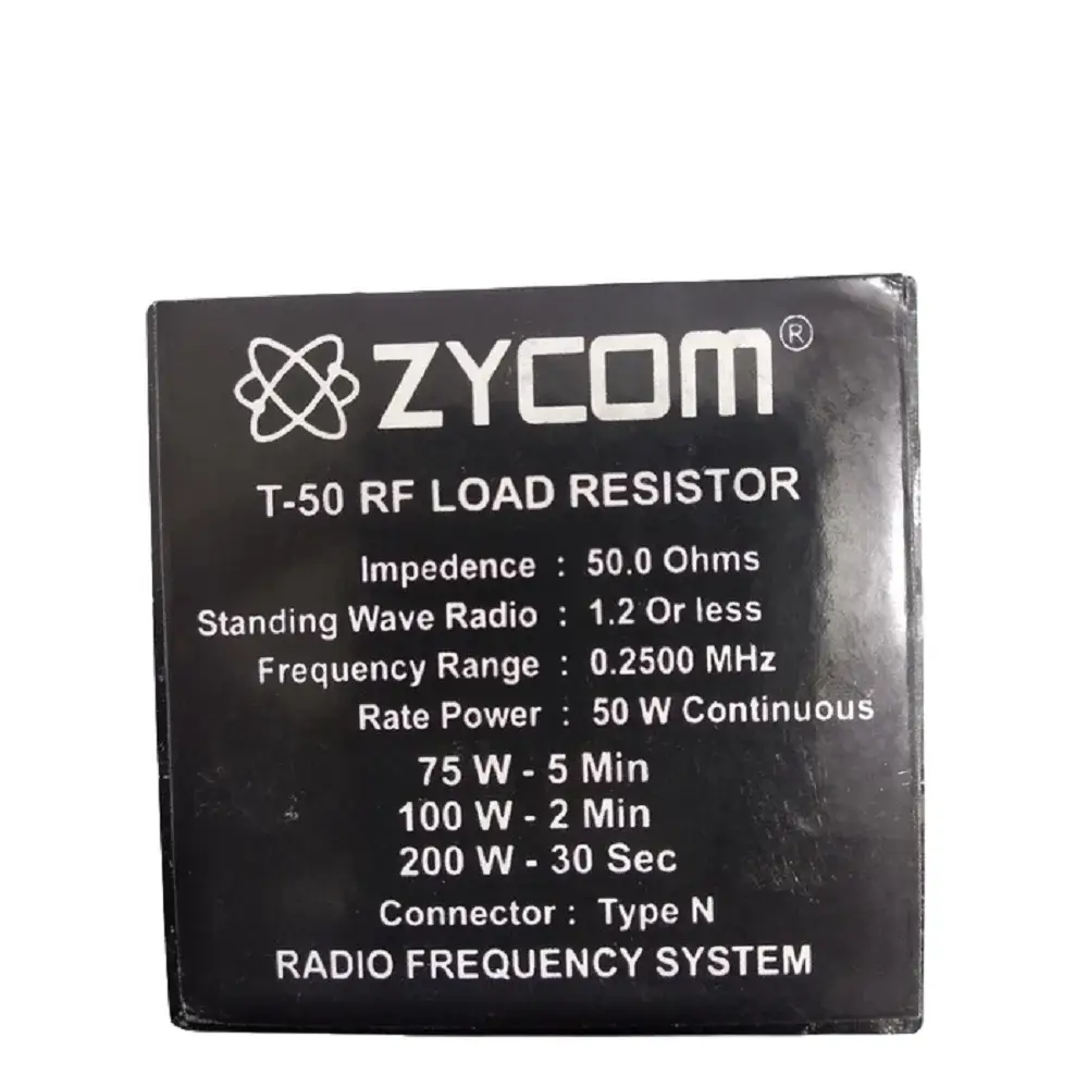 Dummy Load Resistor Zycom T-50 | Kontraktor Radio Komunikasi Dummy Load Resistor Zycom T-50