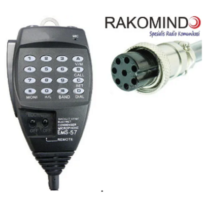 Alinco EMS-57 | Kontraktor Radio Komunikasi Microphone Alinco DR-135 EMS-57