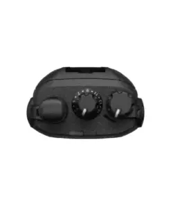 Bagian atas Mototrbo R2 yang berisikan knob channel, volume, tombol power.