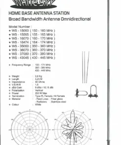 WhiteSky WS-15565 Antena Repeater VHF