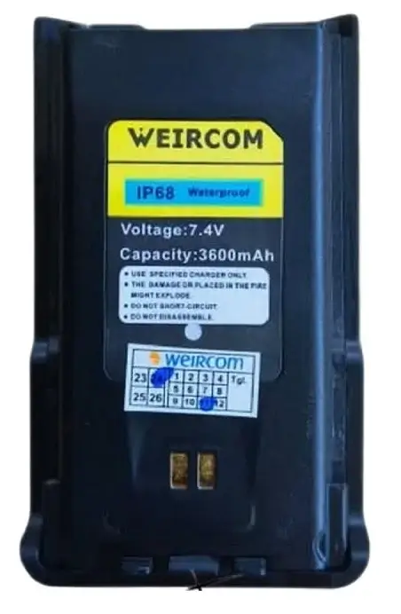 Baterai HT Weircom WR 808 | Kontraktor Radio Komunikasi Baterai HT Weircom WR 808