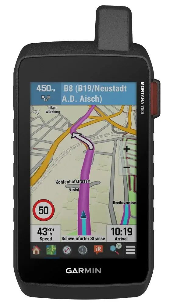 GPS Garmin Montana 750i.