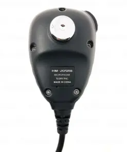 Tampak belakang microphone Icom HM-205RB.