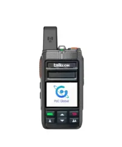 Handy talky POC Talkcom TC-99S warna hitam.