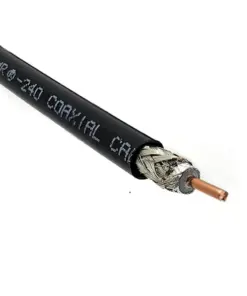 Kabel coaxial 50 ohm yang dapat digunakan untuk radio komunikasi, LMR-240.