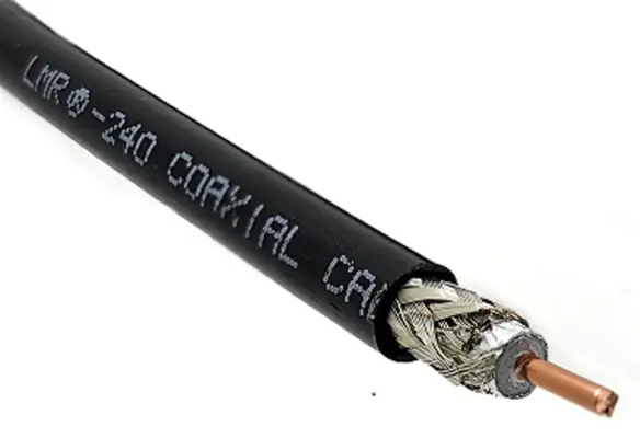 LMR-240, kabel coaxial 50 Ohm untuk instalasi radio komunikasi.