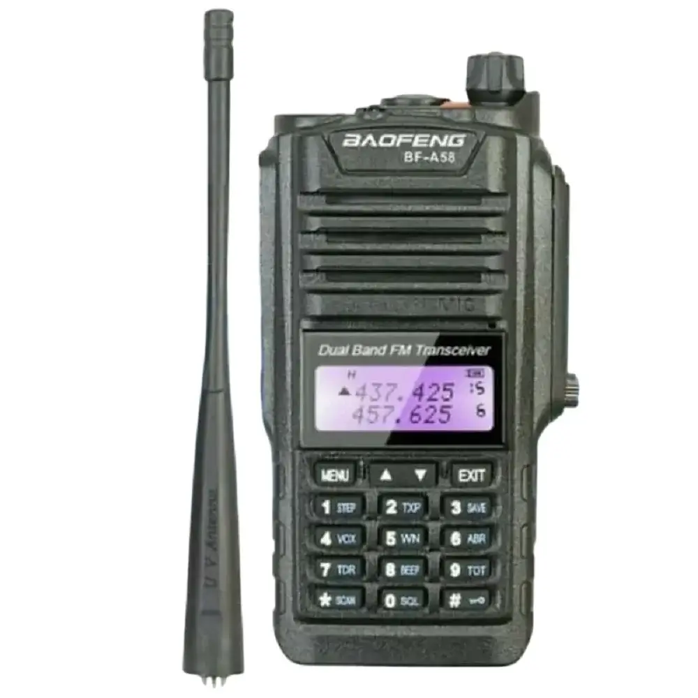 Baofeng BF-A58 | Rakomindo Radio HT dual band Baofeng BF-A58 dan antena.