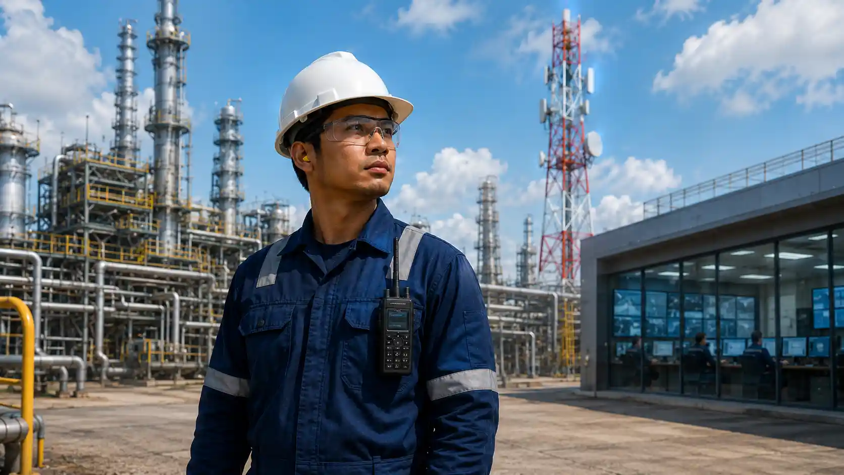 Solusi sistem radio komunikasi komprehensif untuk industri migas dari Rakomindo