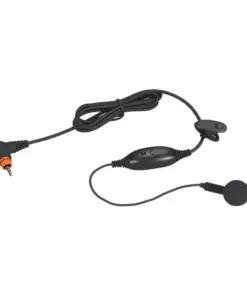 Wired lavalier microphone with a clip and in-line control: small round mic on a cord with a foam-covered capsule.