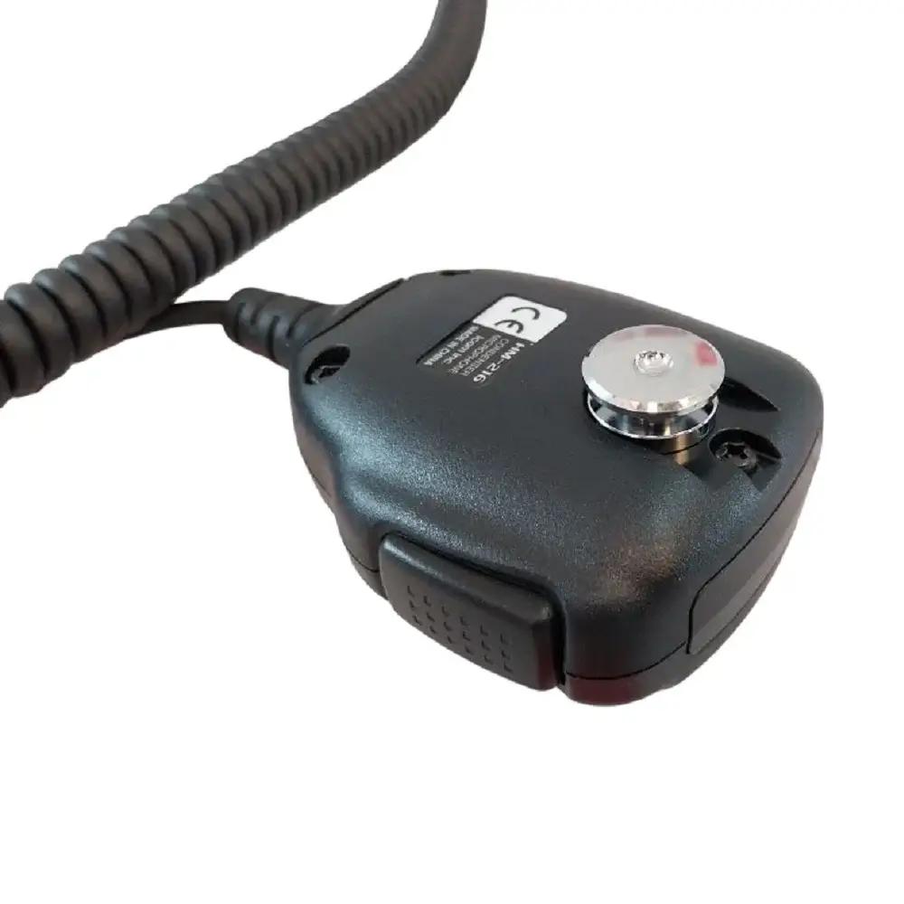 Icom HM-216 | Rakomindo Microphone genggam Icom HM-216 dengan tombol PTT.