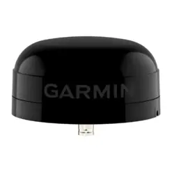 Garmin black dome-style GPS antenna with a small connector at the bottom edge