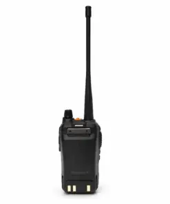 Alinco DJ-CRX5 Plus | Rakomindo Black handheld two-way radio (walkie-talkie) with a long antenna extending upward from the top.