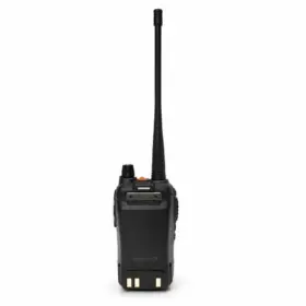 Alinco DJ-CRX5 Plus | Rakomindo Black handheld two-way radio (walkie-talkie) with a long antenna extending upward from the top.
