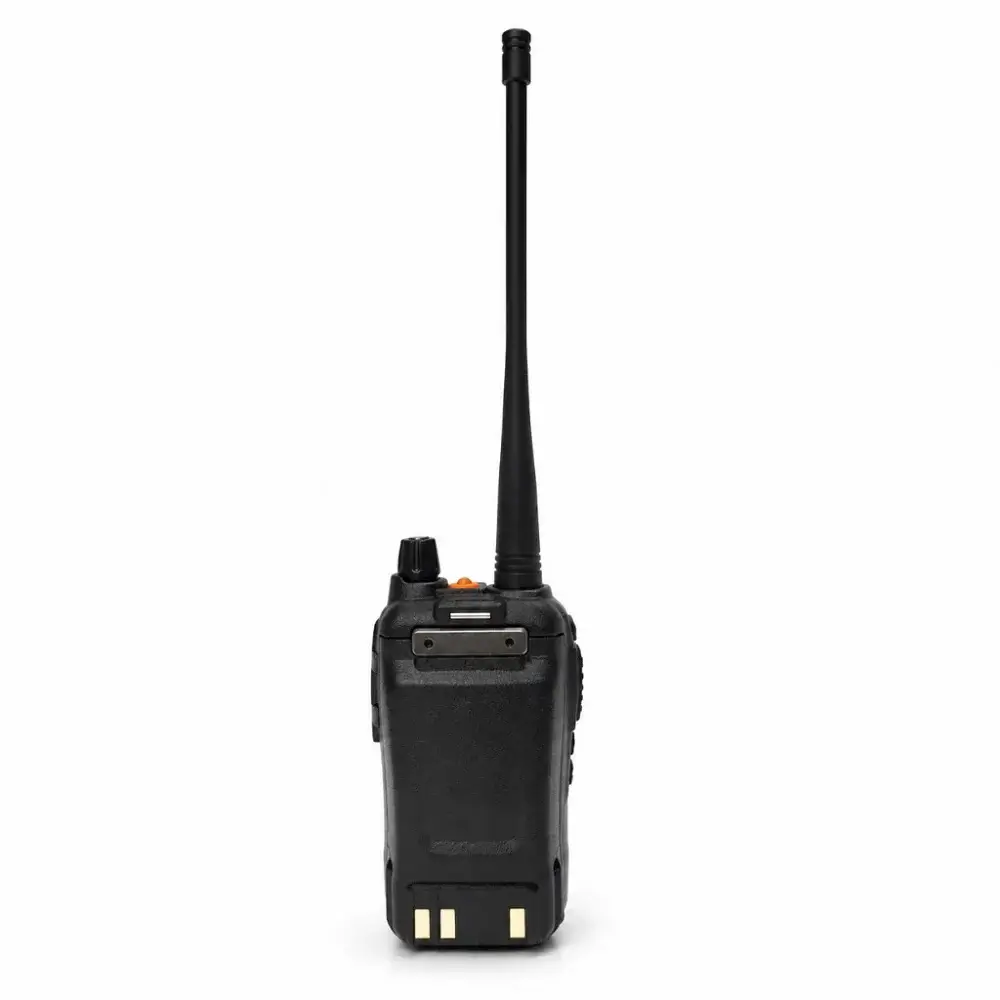 Alinco DJ-CRX5 Plus | Rakomindo Black handheld two-way radio (walkie-talkie) with a long antenna extending upward from the top.