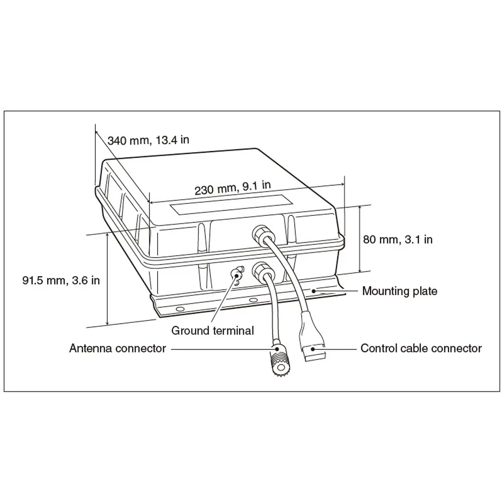 Diagram konektor Icom AH-730
