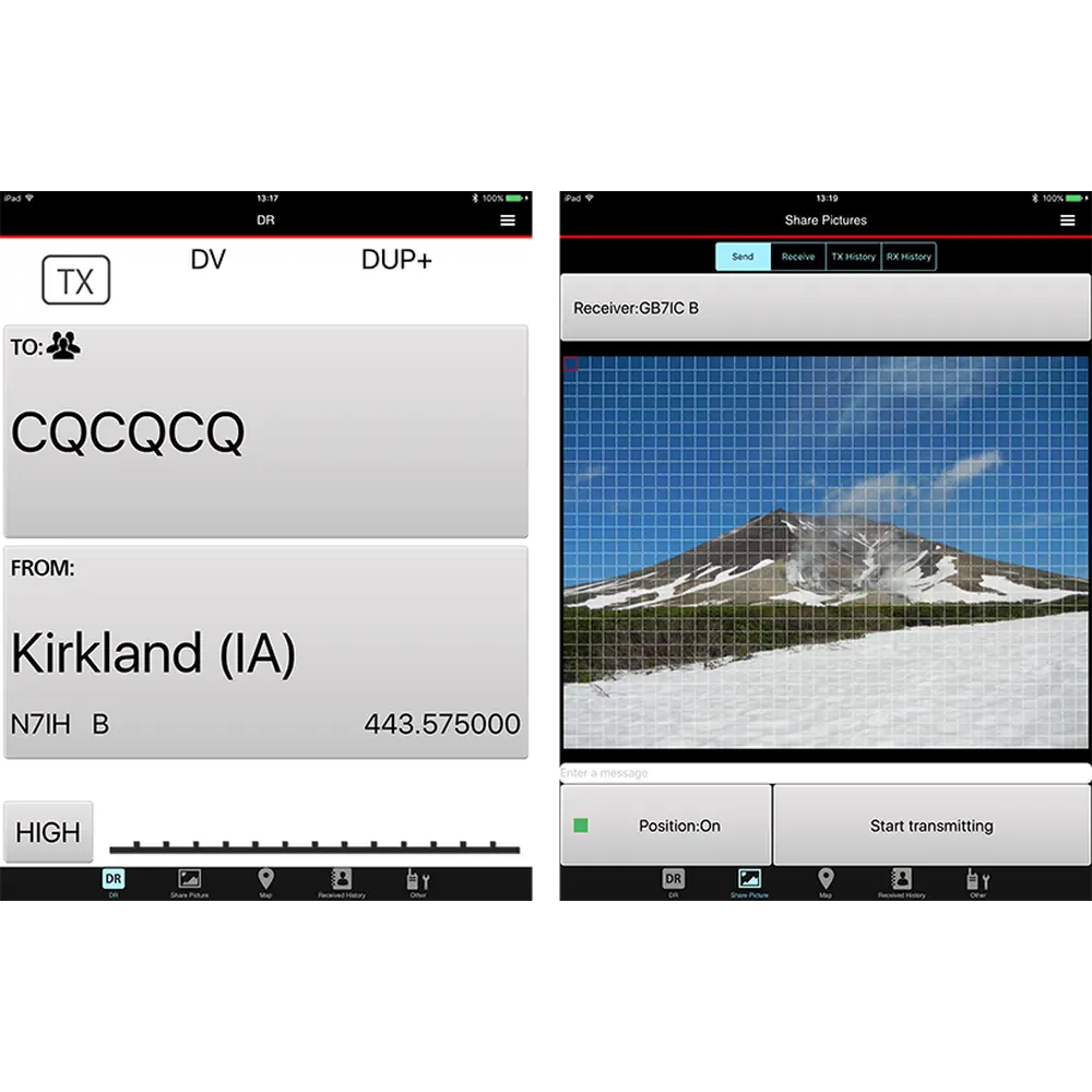 Icom RS-MS1I Aplikasi iOS D-STAR IC-705